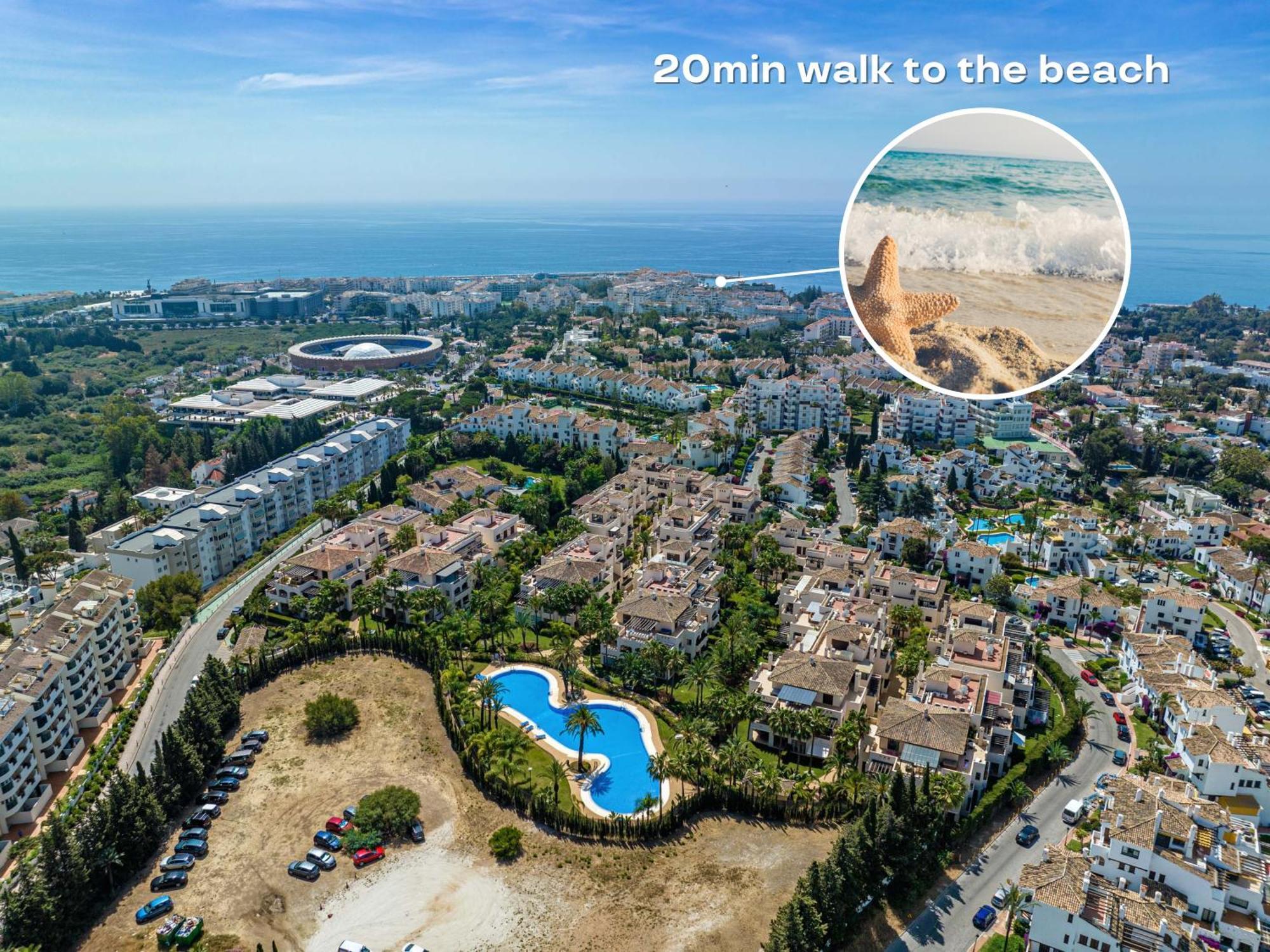 Vacation I Private Heated Swimming Pool, Walking Distance To Puerto Banus, Security 24-7, Bbq, Wifi Apartment